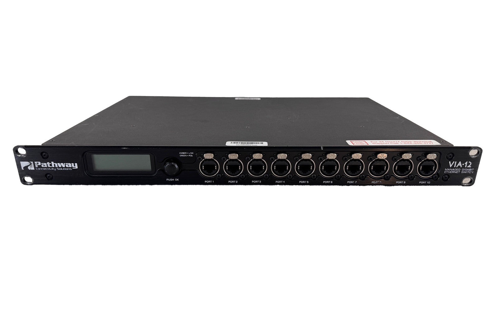 Switch Gigabit 12 Port Pathport VIA12 LC w/Quad OpticalCON